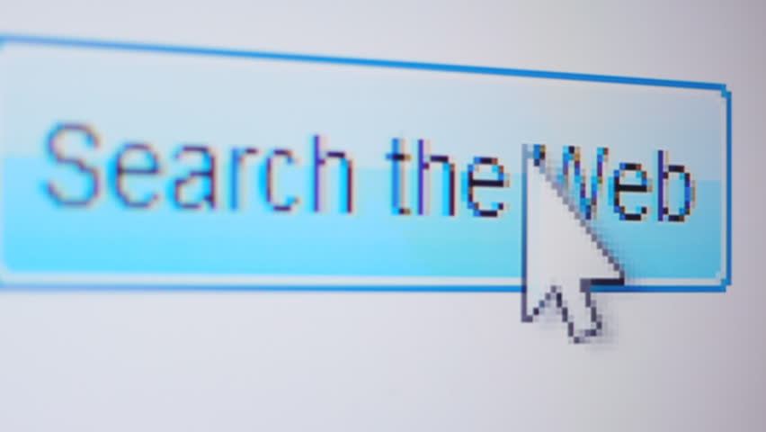 Internet search seamless loop macro shot