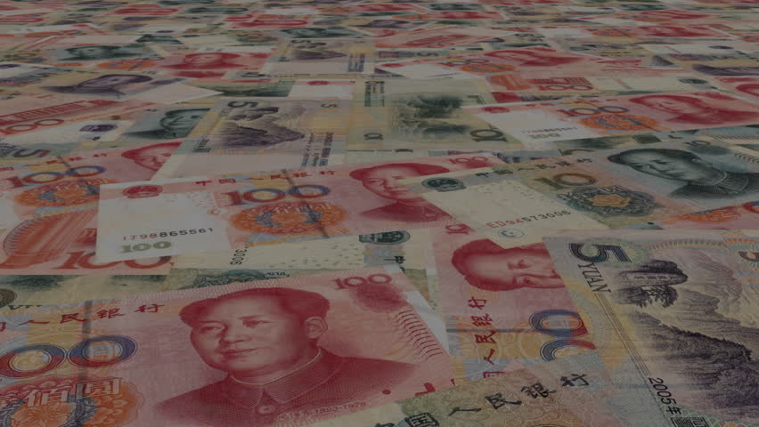 Loopable Chinese Yuan scrolling background animation