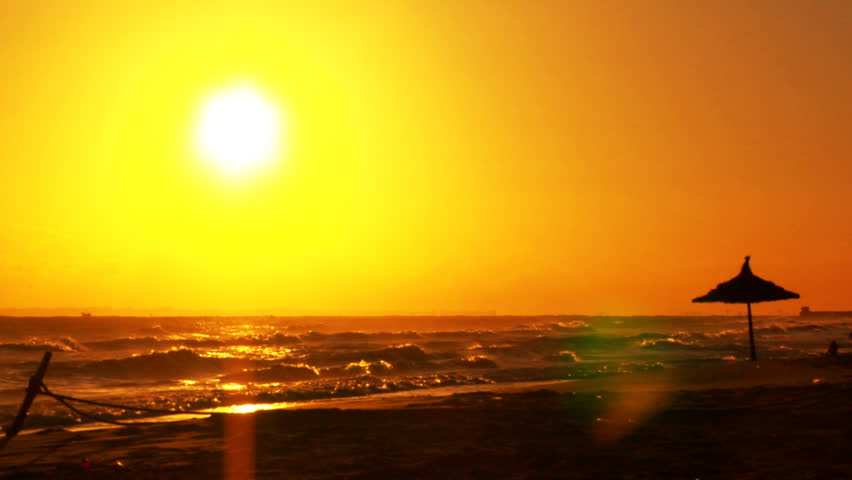 Morning Sun at a Beach