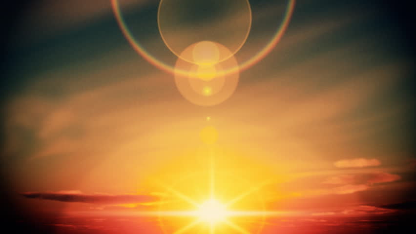 Sun rises time lapse to afternoon
