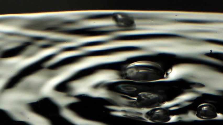 Bubbles Fall onto a surface