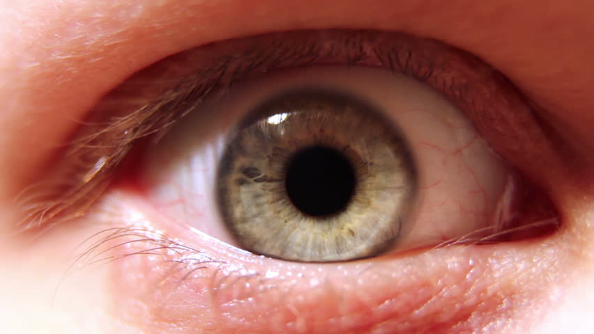 Blinking human eye