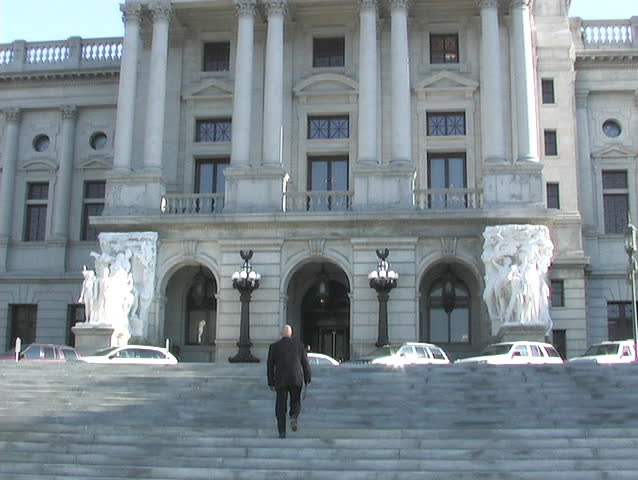 Exterior of the Pennsylvania State Capitol Building.