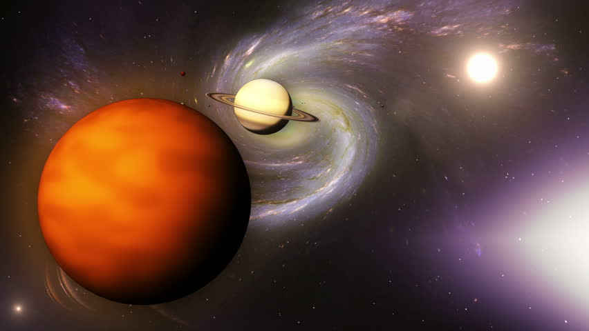 Space to the planet Saturn