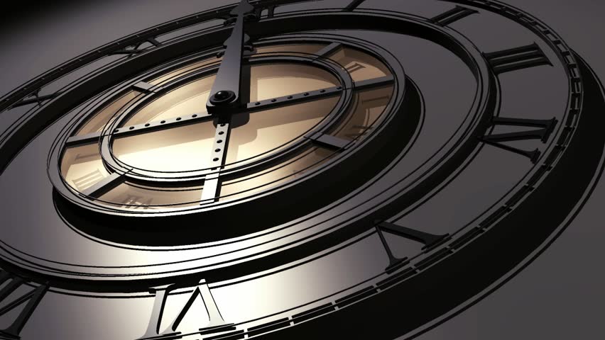 old style clock time lapse