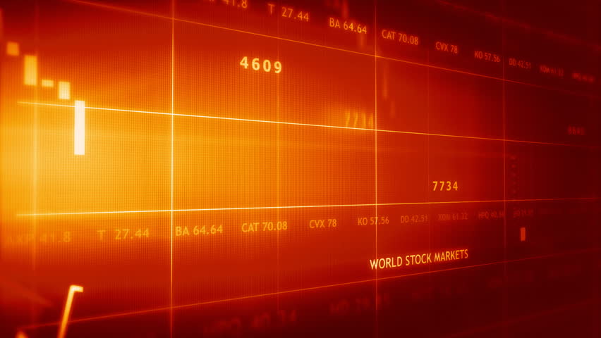 Stock data animated