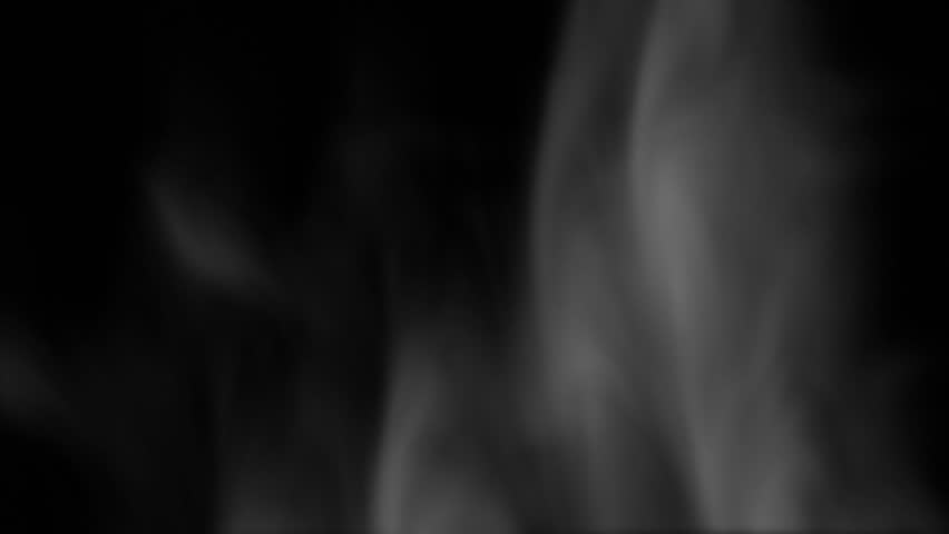 3 looping clips of whispy smoke in 1 video. 