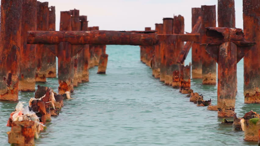 rusty old pier