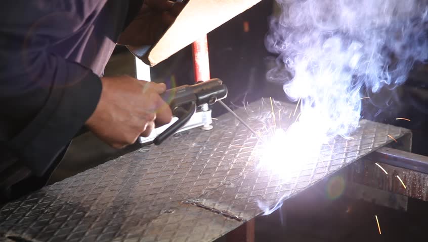 Close up of welding