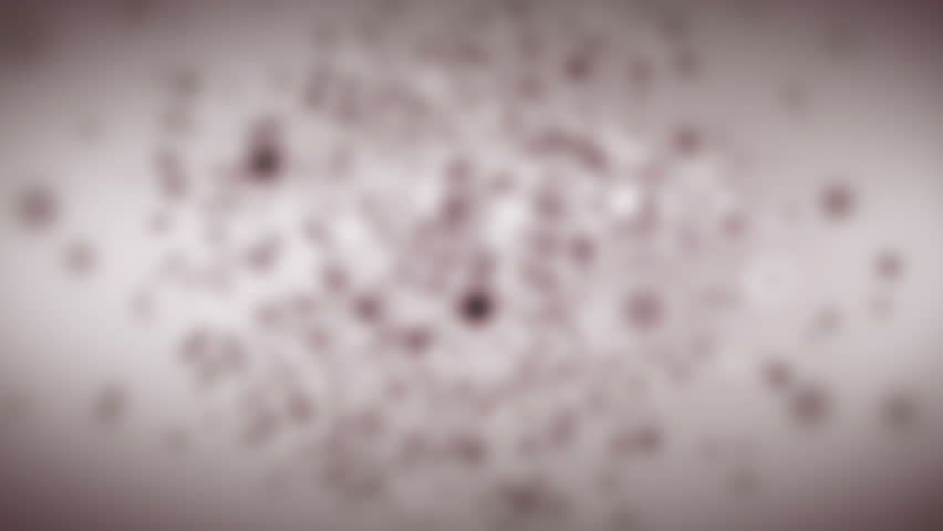 Animated 3d camera fly through complex model of molecule. Depth of field