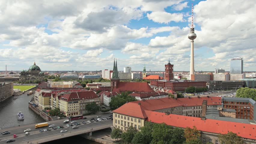 Berlin Dynamic Skyline City Timelapse