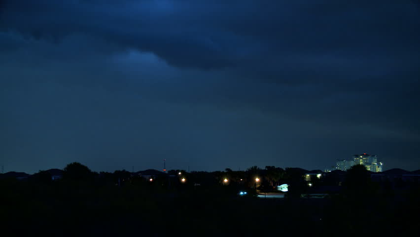 Natures environmental fury at night in the form of a lightning storm