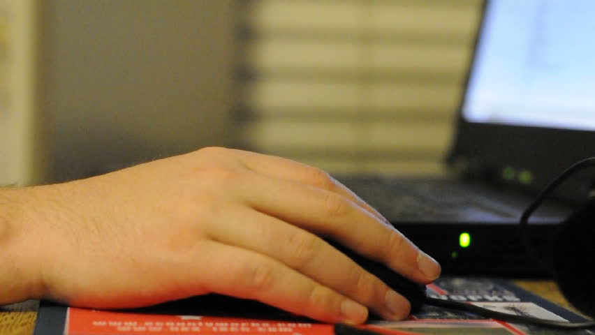 Calculator being used