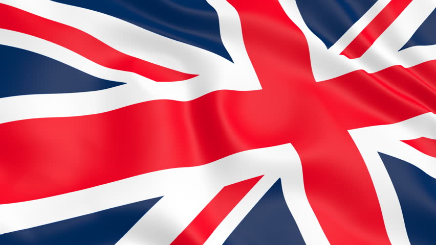 waving flag of great britain