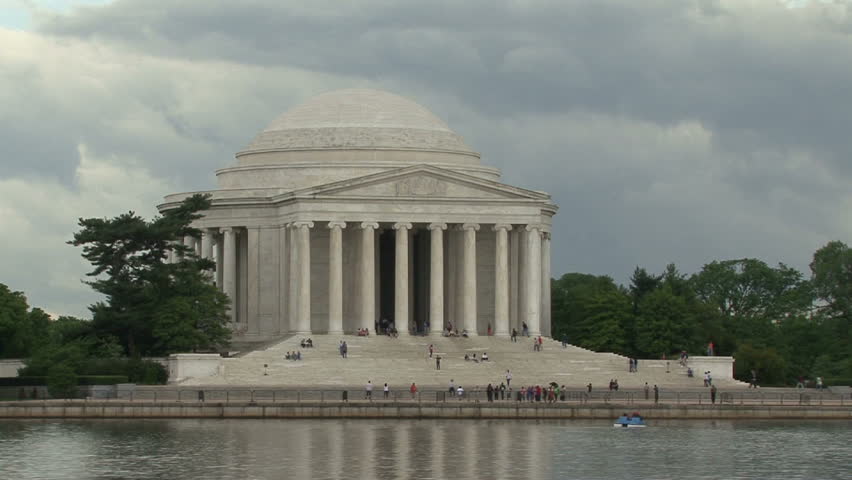 Timelapse footage of the Jefferson Memorial