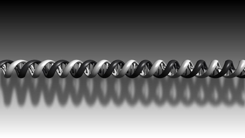 Animated DNA strand.