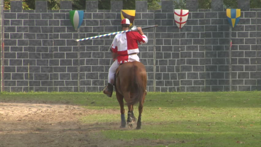 COMO, ITALY - CIRCA SEPT 2011:  Palio del Baradello re-enacts Barbarossa's visit to his allies in Como after defeating Milan in the 1159 battle, circa Sept 2011, Como, Italy. Period dances, games and shows create a medieval atmosphere at this annual event