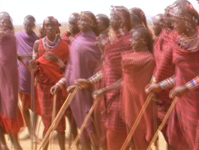 KENYA - CIRCA 2010: Maasai people pose for the camera circa 2010 in Kenya.The Maasai are a Nilotic ethnic group of semi-nomadic people located in Kenya and northern Tanzania