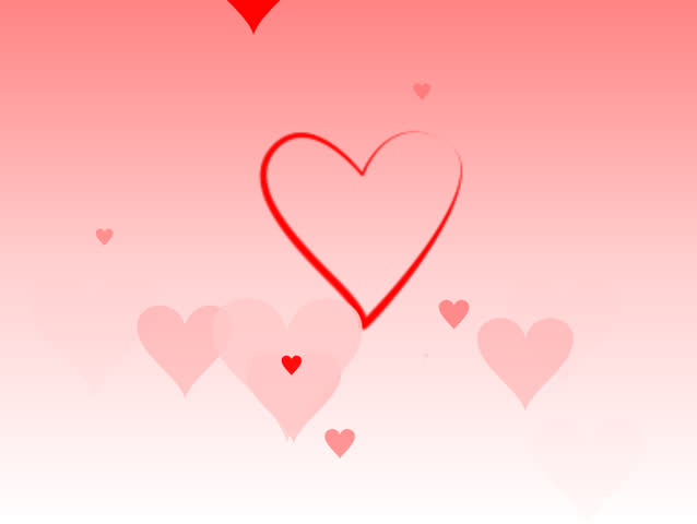 Beating and floating hearts, perfect for valentines day!
