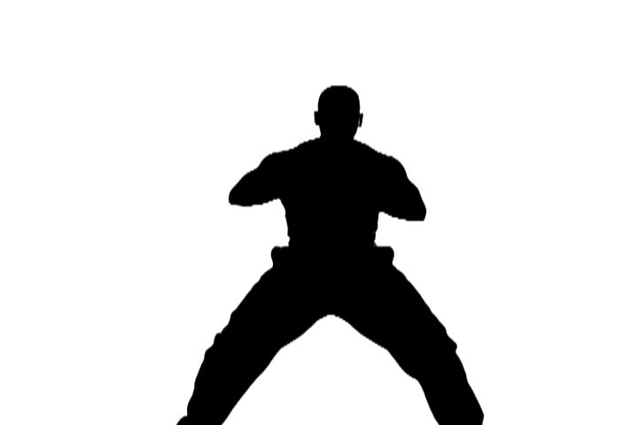 silhouette of man dancing