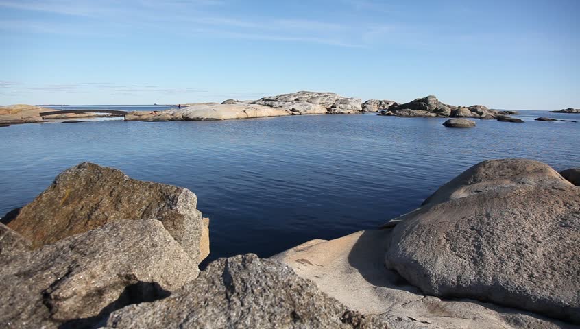Rocky coast at Verdens Ende, Norway - Full HD