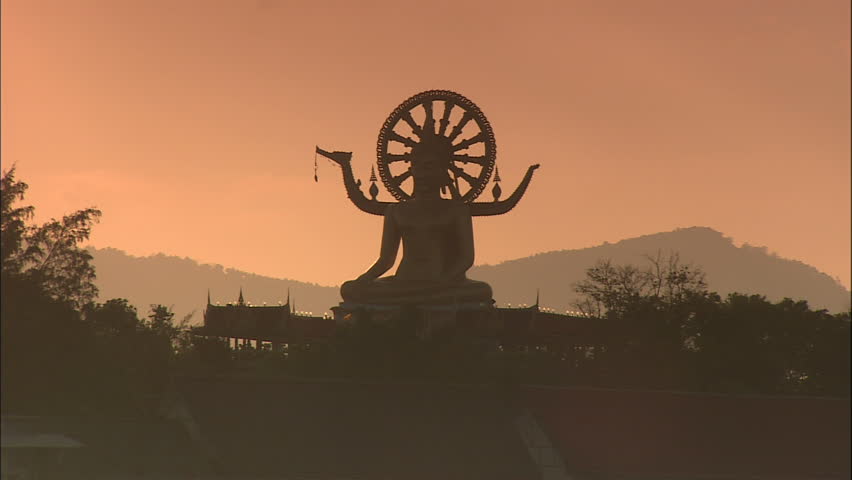 Big Buddha Temple At Sunset, Koh Samui, Thailand
