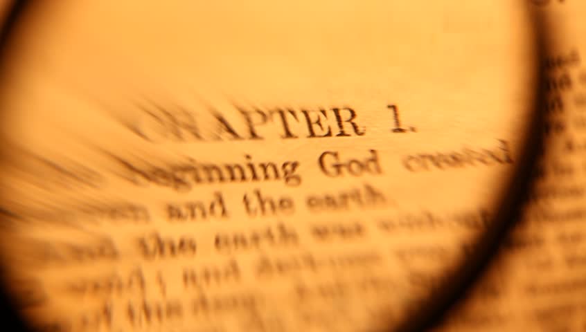 Close up of old Holy bible