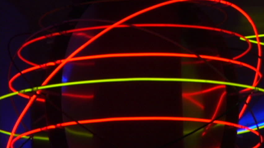 Neon orbital glowing sign