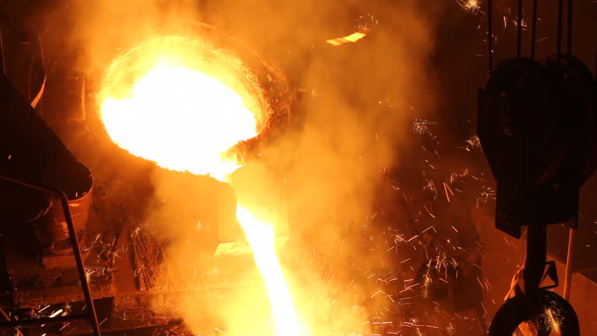 Melting Iron in the Foundry