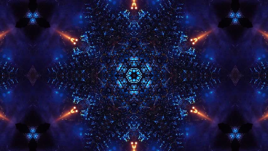 High Definition 3D Animation - psychedelic kaleidoscope - Club & Music Video Visual Effects 