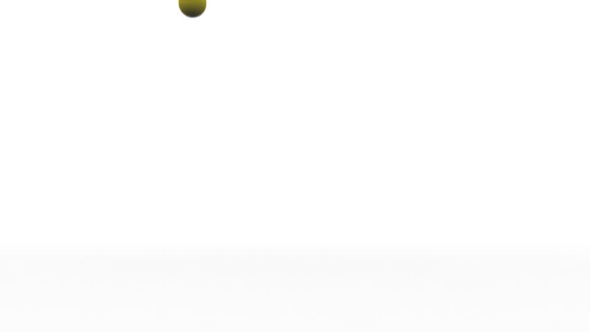 computer generated coloured balls falling from the sky