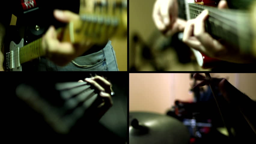 Guitar, Guitar Bass and Drums - Multiscreen
