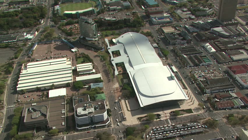 Aerial of Durban's ICC which is hosting one of the world's largest conferences, COP 17, Conference of the United Framework Convention on Climate Change from 28 November to 9 December 2011.  