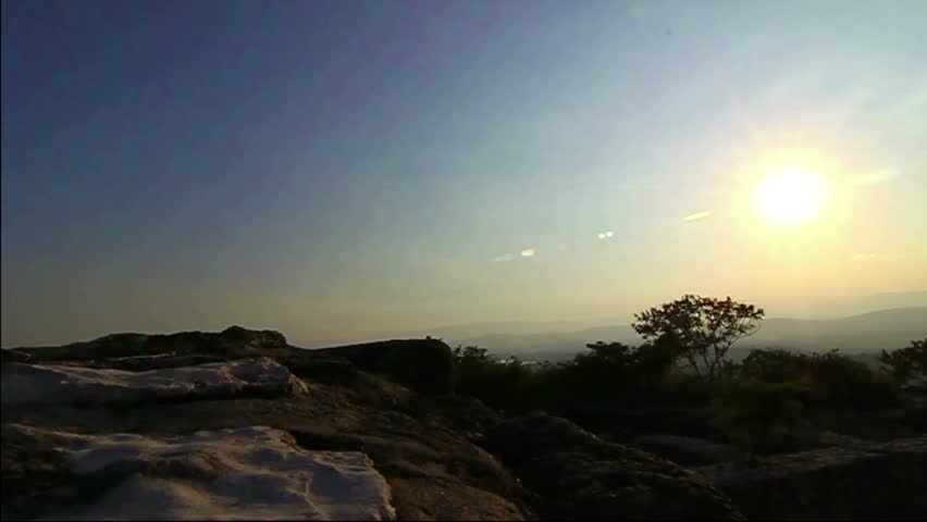 man in the hill doing trekking alone