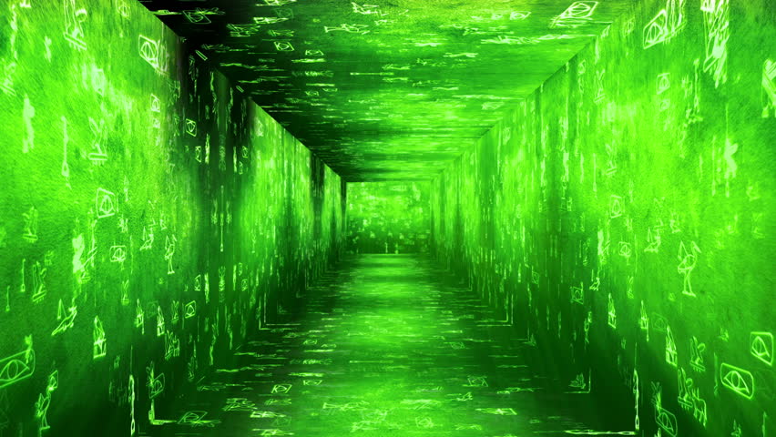 Tunnel design animation on Egyptian Hieroglyphs