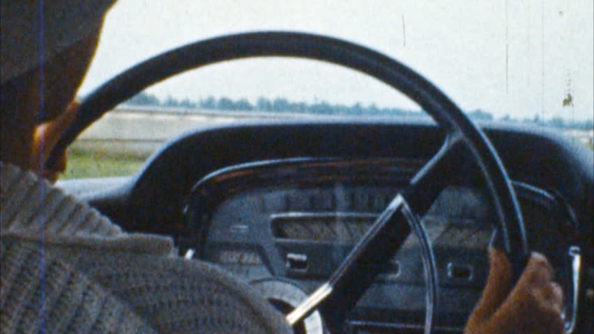 Driving a Car Archival 1950s
