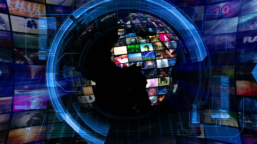 Global News Media Technology Graphics