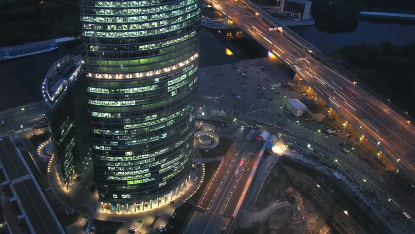 Naberezhnaya Tower or Quay Tower is an office complex near to Third transport ring, on August 30, 2011 in Moscow, Russia  