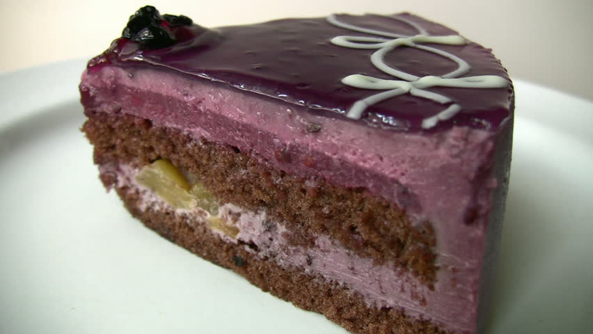 Yummy cake with blackberry