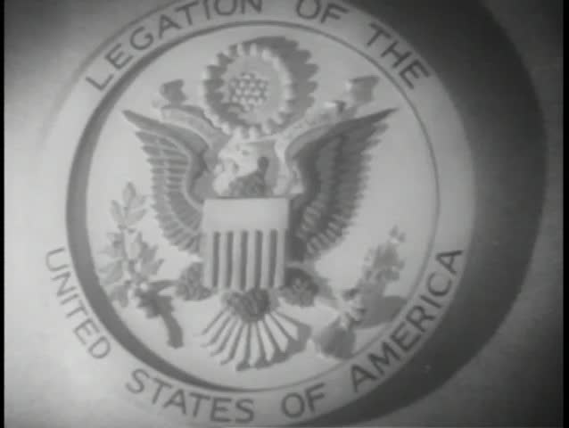 Close-up emblem of legislation of the United States of America