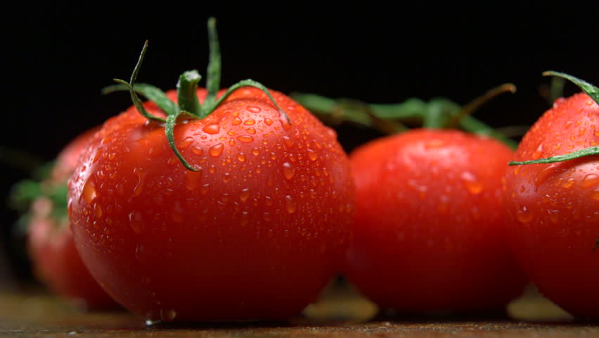 Extreme close-up tomatoes