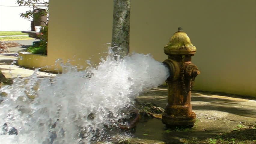 Open Fire Hydrant