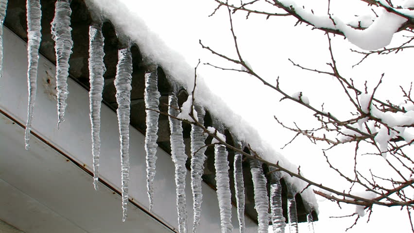 Icicles On a Roof