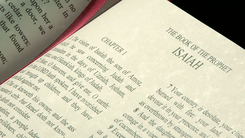 Scripture selection from the Holy Bible, Book of Isaiah