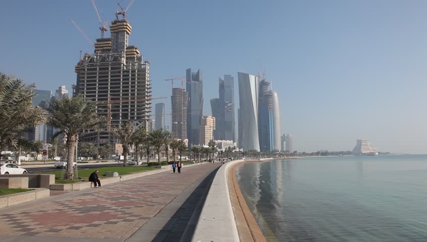 Corniche in Doha, Qatar