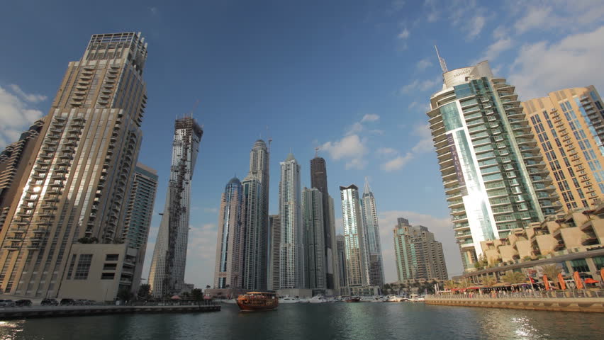 Dubai Marina timelapse, United Arab Emirates