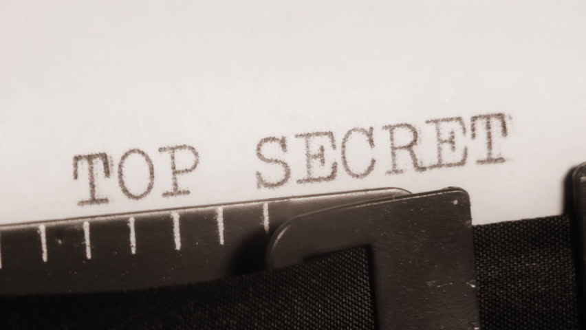 TOP SECRET. Typewriting. Video clip with audio. Subtitles can be enlarged by editing the HD version to PAL or NTSC.
Clip ID: Titles-top secret_2HD