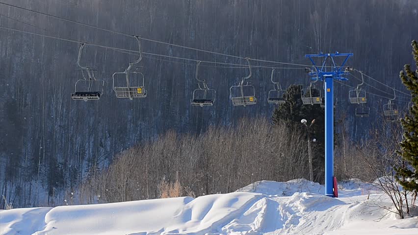 Ski lift empty