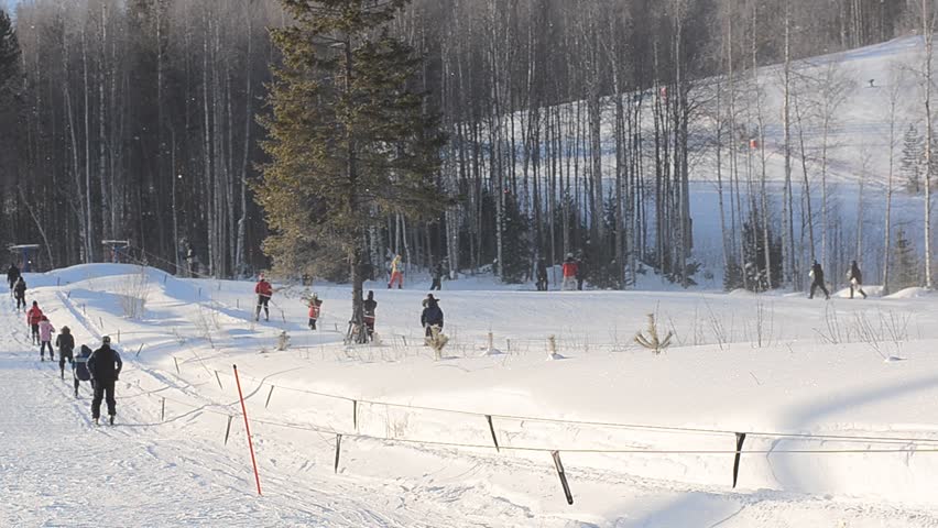Ski lift for beginners