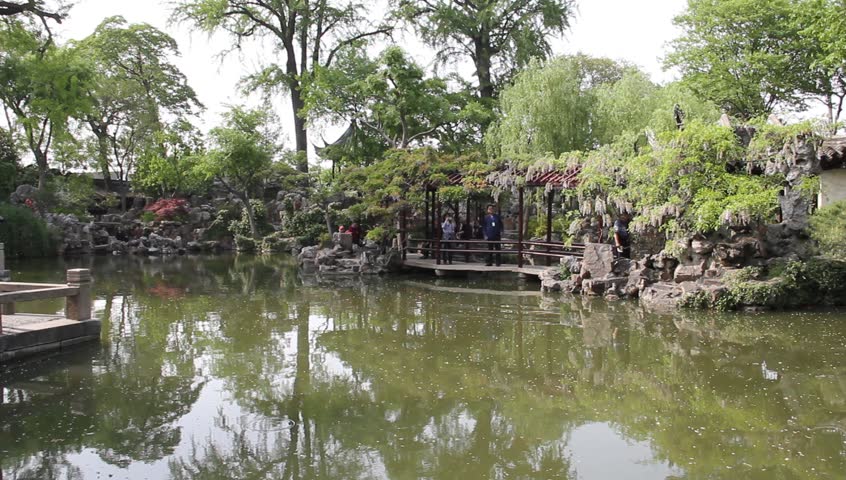 Tourists visit the Yuyuan Garden on April 23, 2011 in Shanghai, China. It is considered one of the most lavish and finest Chinese gardens in the region.